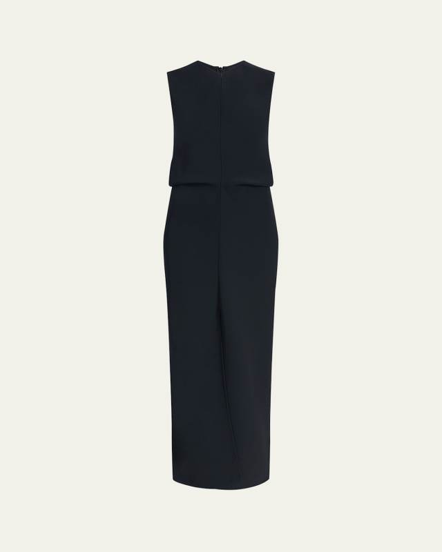 Luci Long Bi-Stretch Suiting Dress
